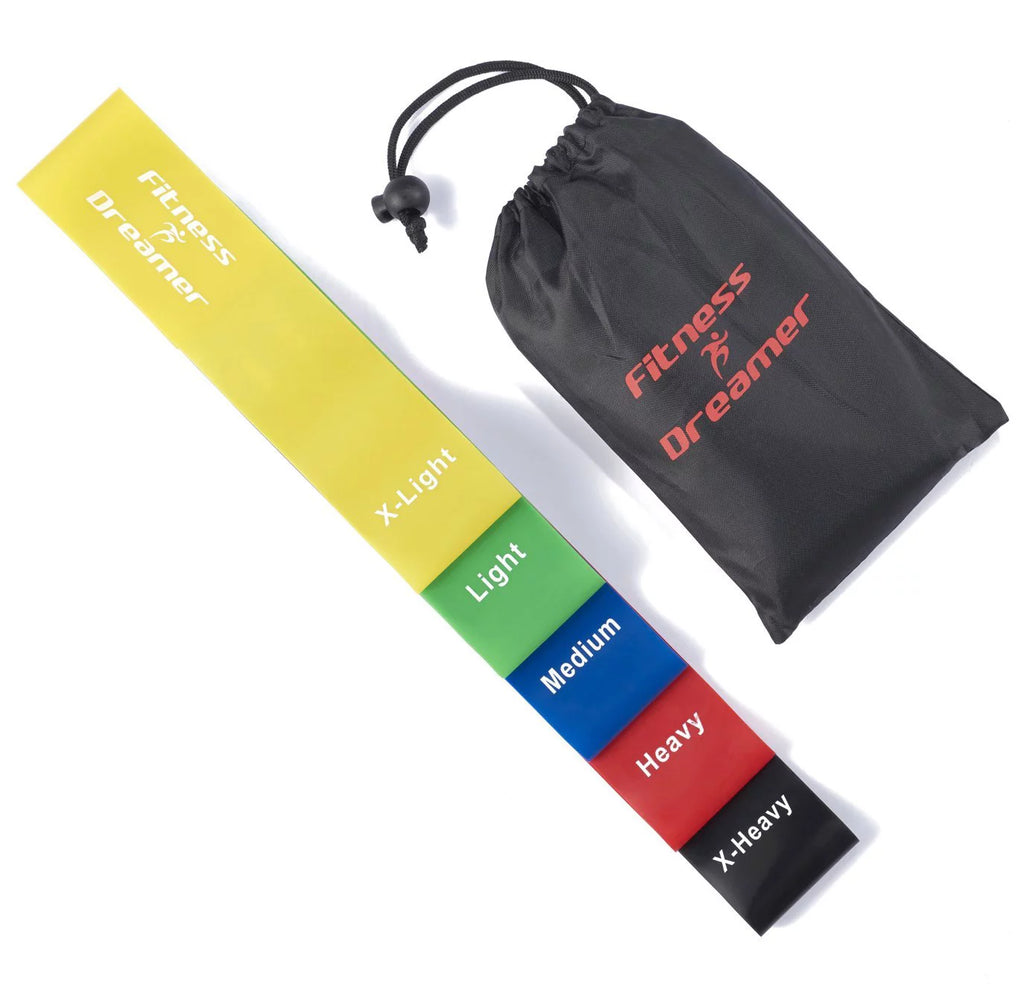 Transform Your Fitness Routine with Our Set of 5 Premium Resistance Bands - Ideal for Strength Training, Rehabilitation, and Yoga!
