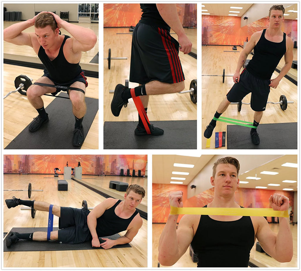 Transform Your Fitness Routine with Our Set of 5 Premium Resistance Bands - Ideal for Strength Training, Rehabilitation, and Yoga!