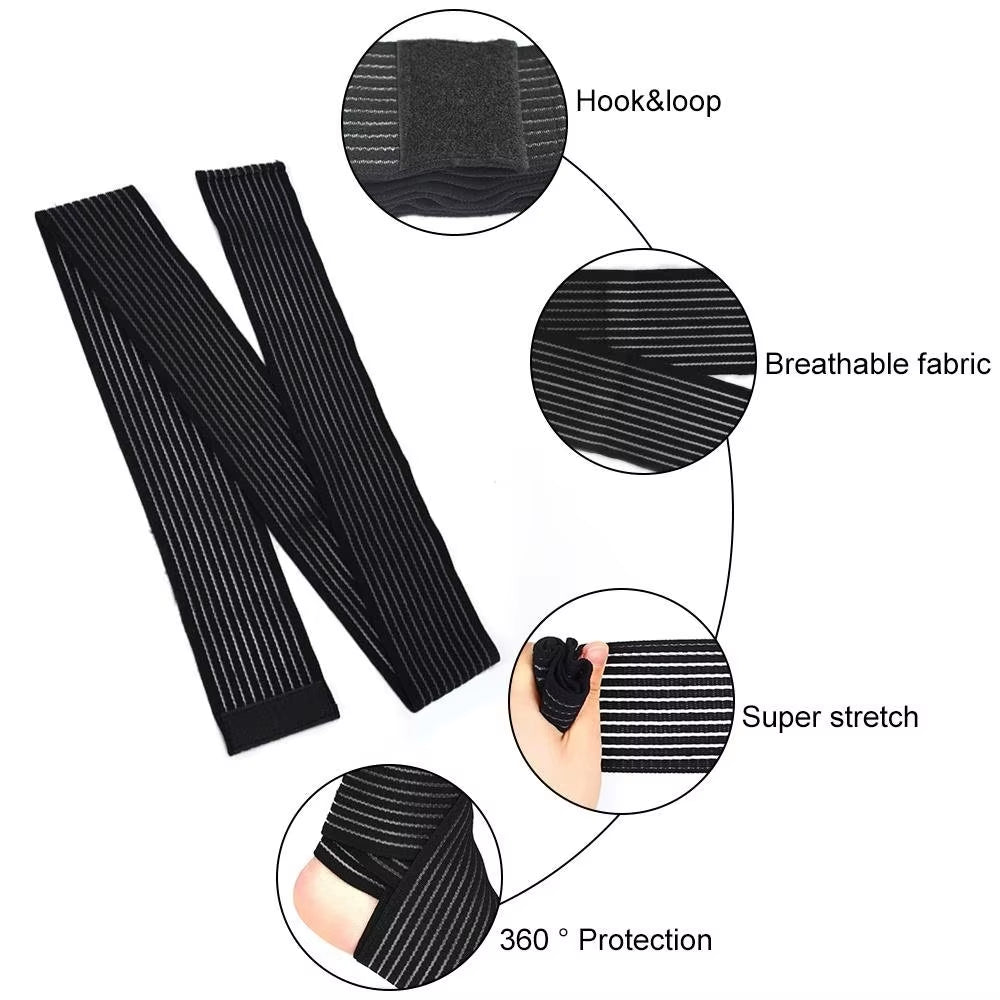 1Pcs 40-200Cm Compression Bandage Protector Knee Support Brace Sports Elastic Elbow Straps Leg Bands Elast Bandag Workout Wrap